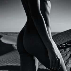 Sold a print of Nude On Desert Sandy Dunes